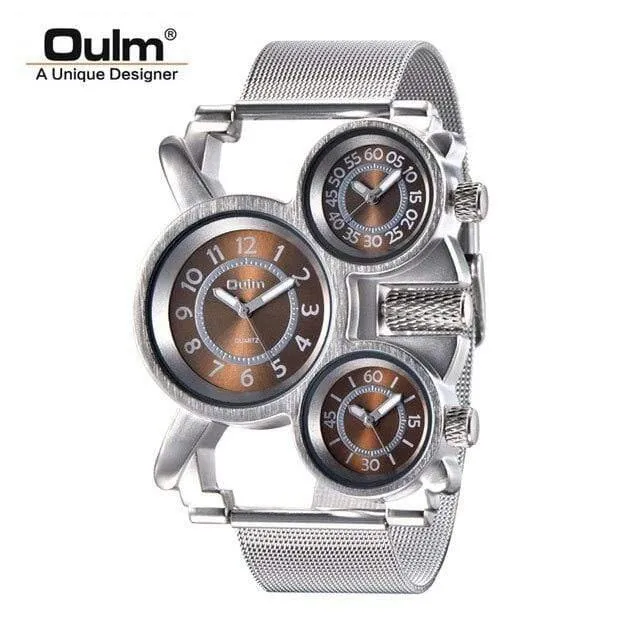 Herrenuhren Casual Quarzuhr Männer Drei Zifferblatt Outdoor Sport Leder Uhr relogio masculino
