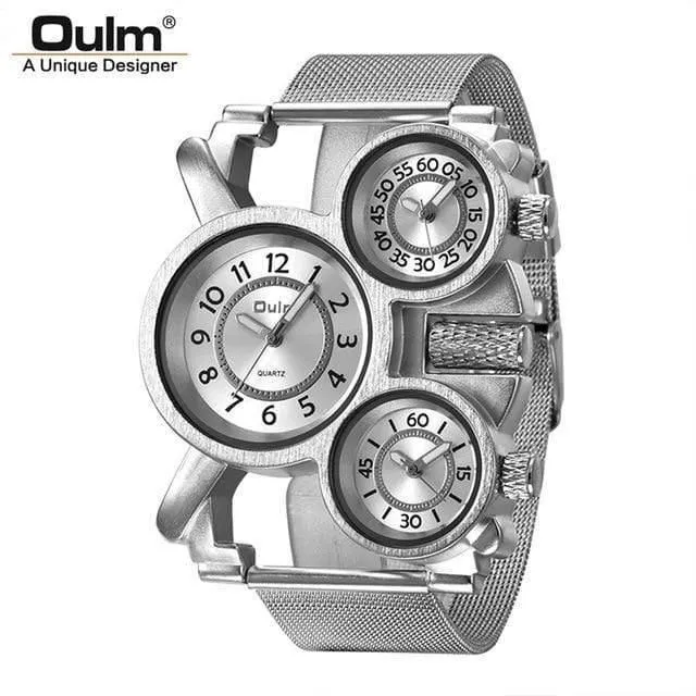 Herrenuhren Casual Quarzuhr Männer Drei Zifferblatt Outdoor Sport Leder Uhr relogio masculino