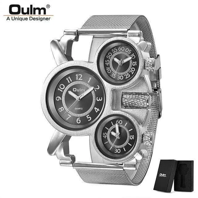 Herrenuhren Casual Quarzuhr Männer Drei Zifferblatt Outdoor Sport Leder Uhr relogio masculino