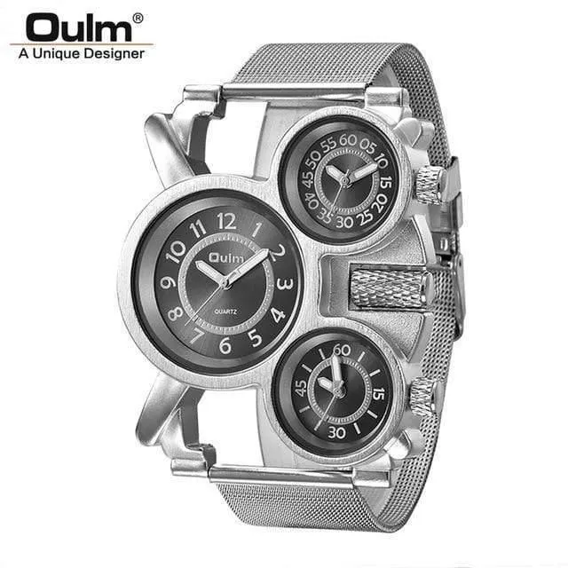 Herrenuhren Casual Quarzuhr Männer Drei Zifferblatt Outdoor Sport Leder Uhr relogio masculino