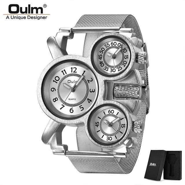 Herrenuhren Casual Quarzuhr Männer Drei Zifferblatt Outdoor Sport Leder Uhr relogio masculino