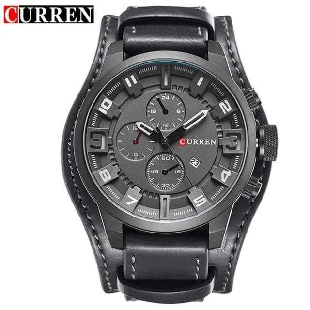 Militär Quarz Herren Uhren Top Marke Luxus Leder Männer Uhr Casual Sport Männlichen Uhr Uhr 8225