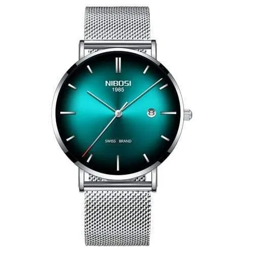 Herren Uhren Top Brand Luxus Mesh Stahl Band Grün Casual Quarz Uhr Männer Mode Sport Armbanduhr Relogio Masculino