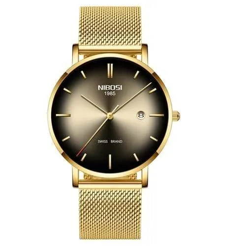 Herren Uhren Top Brand Luxus Mesh Stahl Band Grün Casual Quarz Uhr Männer Mode Sport Armbanduhr Relogio Masculino