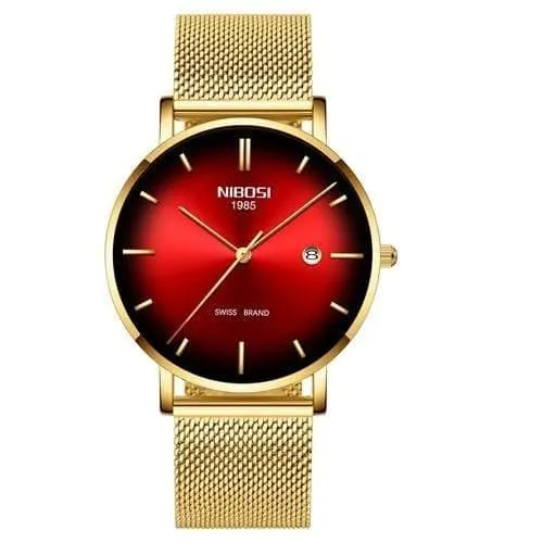 Herren Uhren Top Brand Luxus Mesh Stahl Band Grün Casual Quarz Uhr Männer Mode Sport Armbanduhr Relogio Masculino