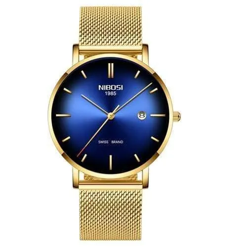 Herren Uhren Top Brand Luxus Mesh Stahl Band Grün Casual Quarz Uhr Männer Mode Sport Armbanduhr Relogio Masculino
