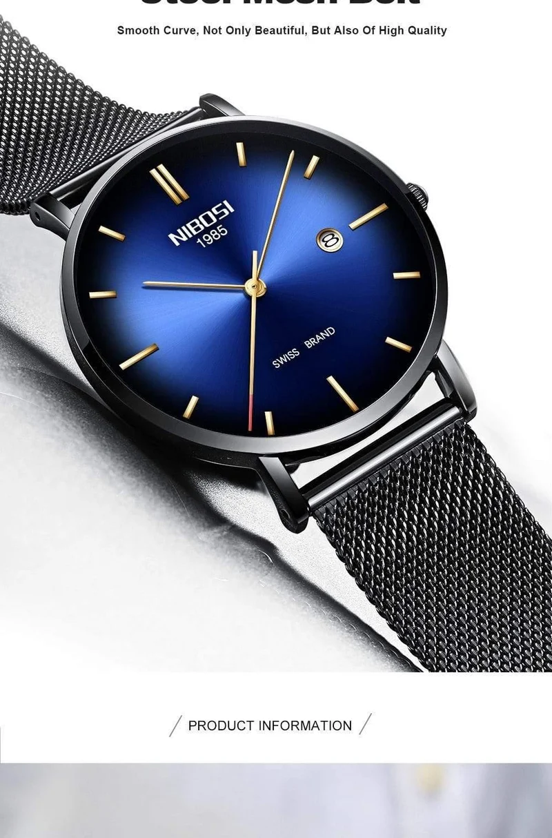 Herren Uhren Top Brand Luxus Mesh Stahl Band Grün Casual Quarz Uhr Männer Mode Sport Armbanduhr Relogio Masculino
