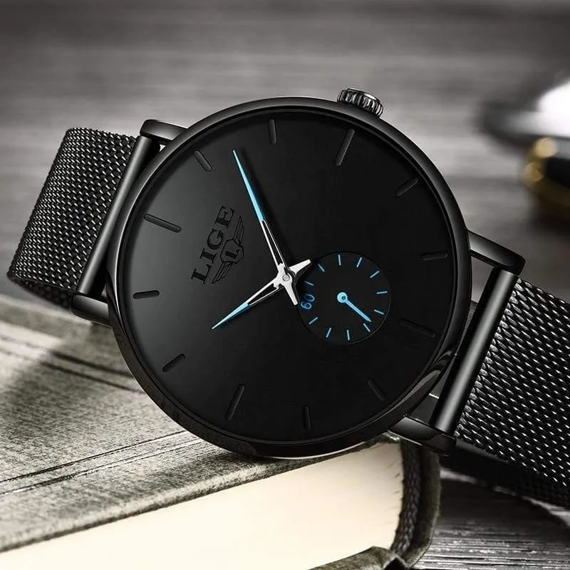 Sport Herren Uhren Marke Luxus Wasserdicht Einfache Uhr Männer Ultra Dünne Zifferblatt Quarz Uhr Relogio Masculino