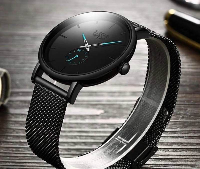 Sport Herren Uhren Marke Luxus Wasserdicht Einfache Uhr Männer Ultra Dünne Zifferblatt Quarz Uhr Relogio Masculino