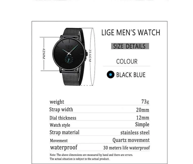 Sport Herren Uhren Marke Luxus Wasserdicht Einfache Uhr Männer Ultra Dünne Zifferblatt Quarz Uhr Relogio Masculino