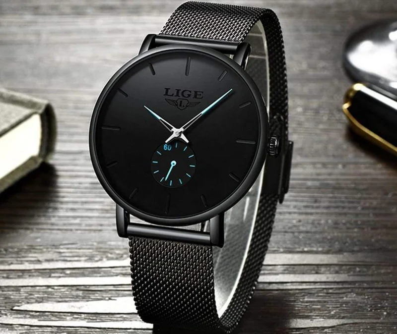Sport Herren Uhren Marke Luxus Wasserdicht Einfache Uhr Männer Ultra Dünne Zifferblatt Quarz Uhr Relogio Masculino