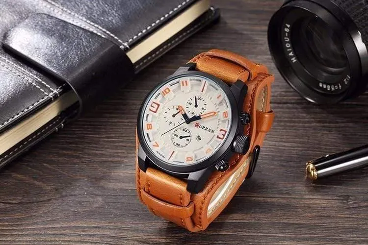 Uhren Männer Uhr Luxus Marke Analog Männer Militär Uhr Reloj Hombre Whatch Männer Quarz Curren Männliche Sport Uhren 8225