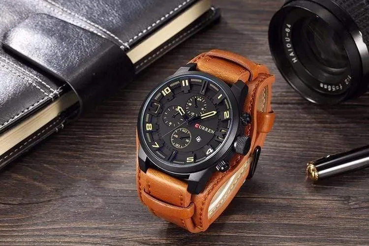Uhren Männer Uhr Luxus Marke Analog Männer Militär Uhr Reloj Hombre Whatch Männer Quarz Curren Männliche Sport Uhren 8225