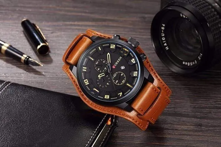 Uhren Männer Uhr Luxus Marke Analog Männer Militär Uhr Reloj Hombre Whatch Männer Quarz Curren Männliche Sport Uhren 8225