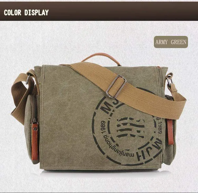 Männer Handtasche Baumwolle Canvas Bag Version von Casual Fashion Umhängetaschen Messenger Bag Men
