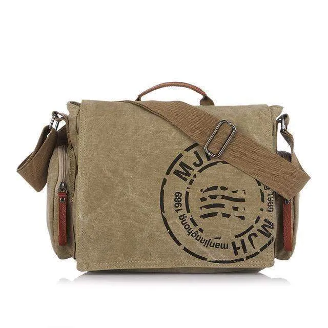 Männer Handtasche Baumwolle Canvas Bag Version von Casual Fashion Umhängetaschen Messenger Bag Men