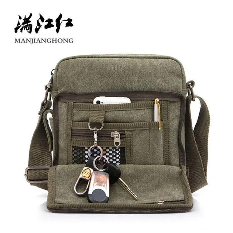 Casual Messenger Bags Männer Leinwand Freizeit Männer Schulter Taschen Vintage Kleine Umhängetasche Satchel Tasche Für Männer 1092-1