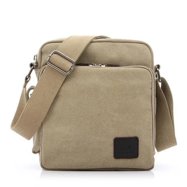 Casual Messenger Bags Männer Leinwand Freizeit Männer Schulter Taschen Vintage Kleine Umhängetasche Satchel Tasche Für Männer 1092-1