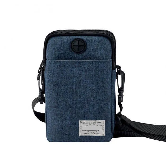 Männer Multifunktionale Wasserdichte Telefon Tasche Mini Umhängetaschen mit Kopfhörer Loch WML99