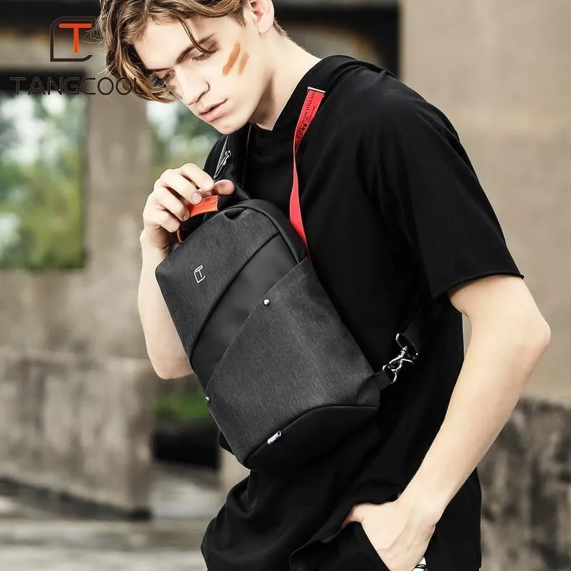 Männer Messenger Bag Männer USB Lade Design Mann Brust Tasche Pack Anti Diebstahl Schulter umhängetaschen für Teenager