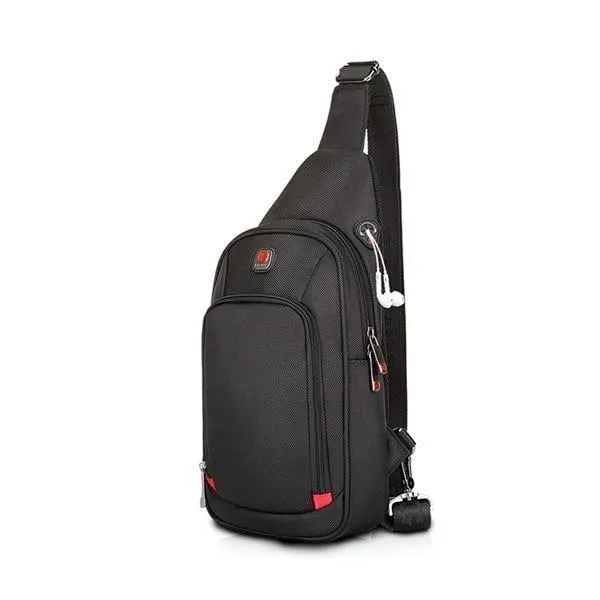 Umhängetaschen für Männer Messenger Brusttasche Pack Casual Bag Wasserdichtes Nylon Einzelner Schultergurt Pack New Fashion