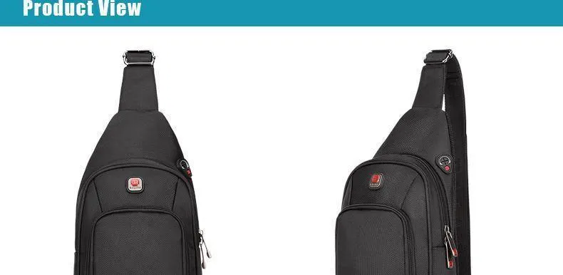 Umhängetaschen für Männer Messenger Brusttasche Pack Casual Bag Wasserdichtes Nylon Einzelner Schultergurt Pack New Fashion