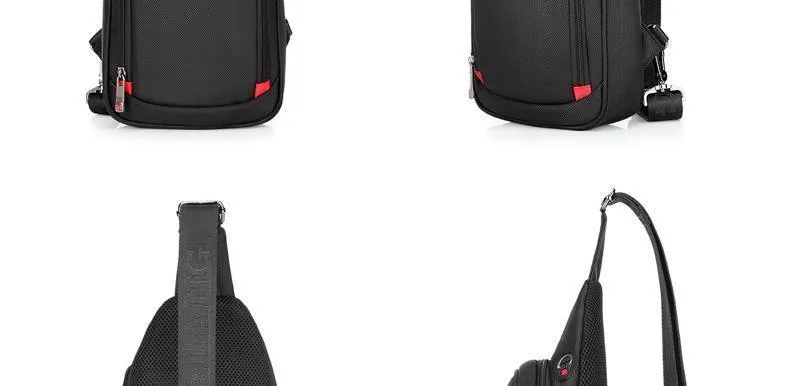 Umhängetaschen für Männer Messenger Brusttasche Pack Casual Bag Wasserdichtes Nylon Einzelner Schultergurt Pack New Fashion