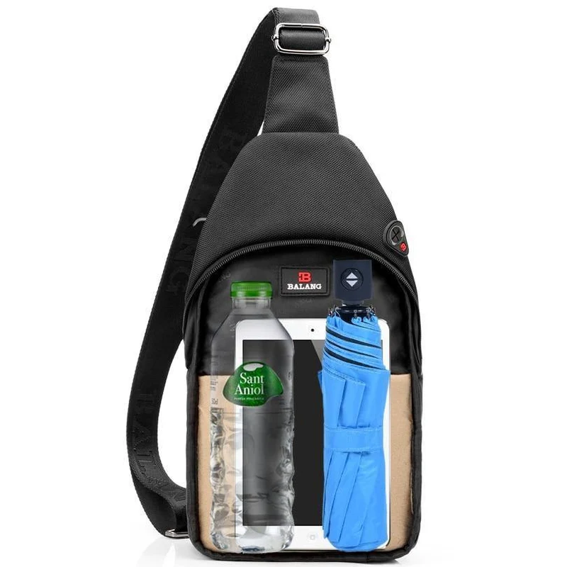 Umhängetaschen für Männer Messenger Brusttasche Pack Casual Bag Wasserdichtes Nylon Einzelner Schultergurt Pack New Fashion