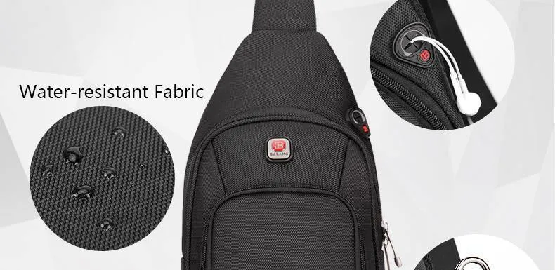 Umhängetaschen für Männer Messenger Brusttasche Pack Casual Bag Wasserdichtes Nylon Einzelner Schultergurt Pack New Fashion