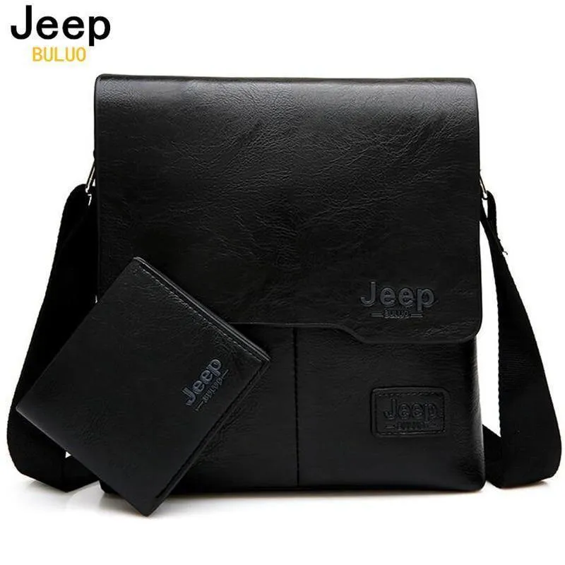 Männer Messenger Bags 2 Set Berühmte Marke Pu Leder Umhängetasche Umhängetasche Für Mann Business Tragetaschen Heißer Verkauf Mode