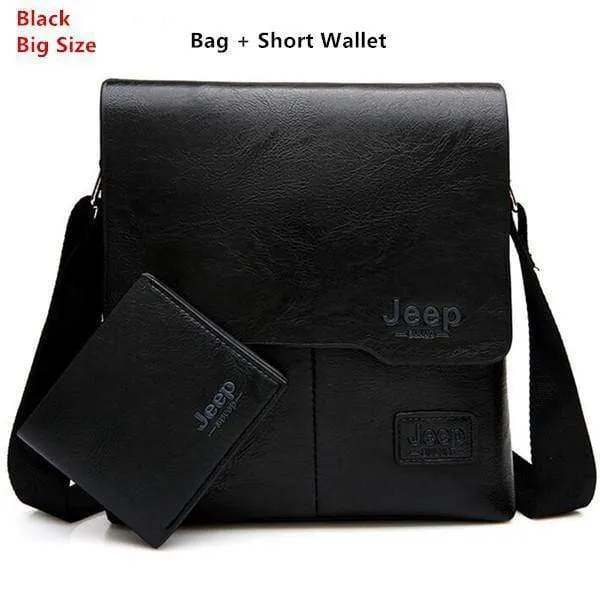 Männer Messenger Bags 2 Set Berühmte Marke Pu Leder Umhängetasche Umhängetasche Für Mann Business Tragetaschen Heißer Verkauf Mode