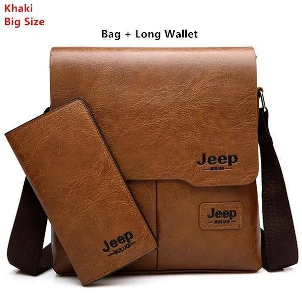 Männer Messenger Bags 2 Set Berühmte Marke Pu Leder Umhängetasche Umhängetasche Für Mann Business Tragetaschen Heißer Verkauf Mode
