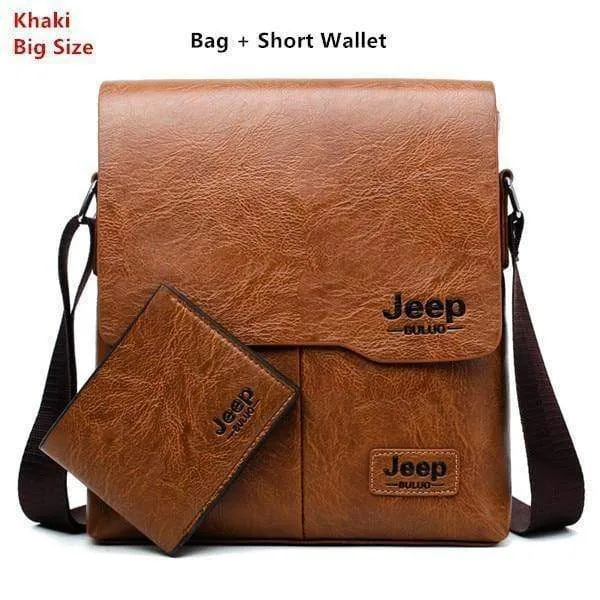 Männer Messenger Bags 2 Set Berühmte Marke Pu Leder Umhängetasche Umhängetasche Für Mann Business Tragetaschen Heißer Verkauf Mode
