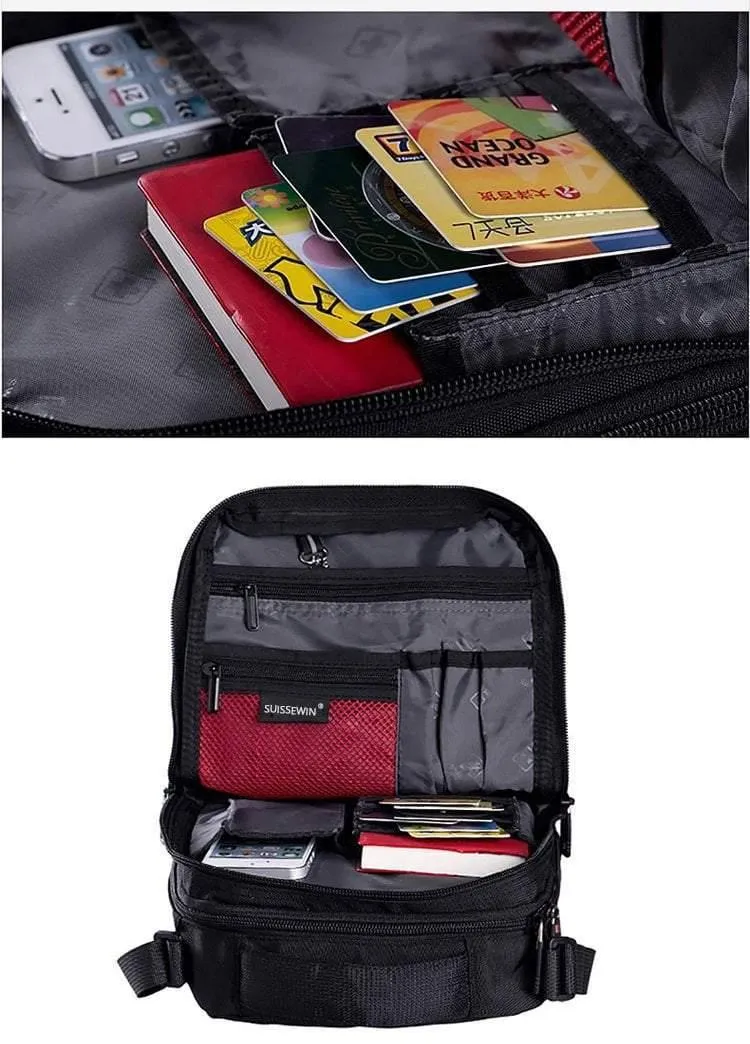 Umhängetasche Freizeit Aktentasche Kleine Umhängetasche für 9.7" 11" Tablets und Dokumente Herren Schwarze Handtasche Umhängetasche