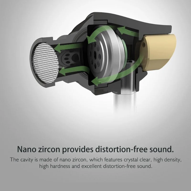ROCK Original Zircon Stereo-Kopfhörer 3.5 mm In-Ear-Kopfhörer mit Mikrofon für iPhone 6 Samsung/Xiaomi Huawei iPad