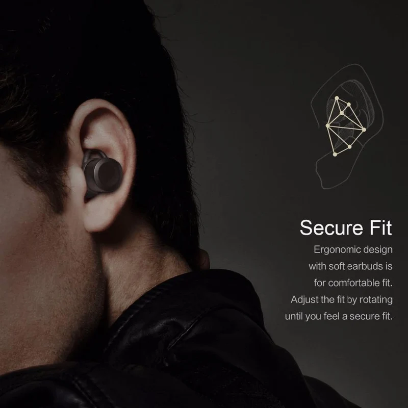 ROCK Mini Wireless Bluetooth-Kopfhörer EB10 TWS Stereo mit Mikrofon Universelle kabellose Freisprecheinrichtung für iPhone X Samsung Xiaomi