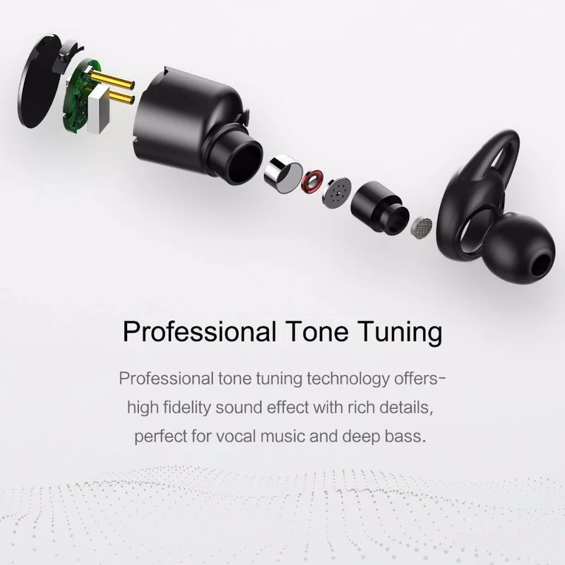 ROCK Mini Wireless Bluetooth-Kopfhörer EB10 TWS Stereo mit Mikrofon Universelle kabellose Freisprecheinrichtung für iPhone X Samsung Xiaomi