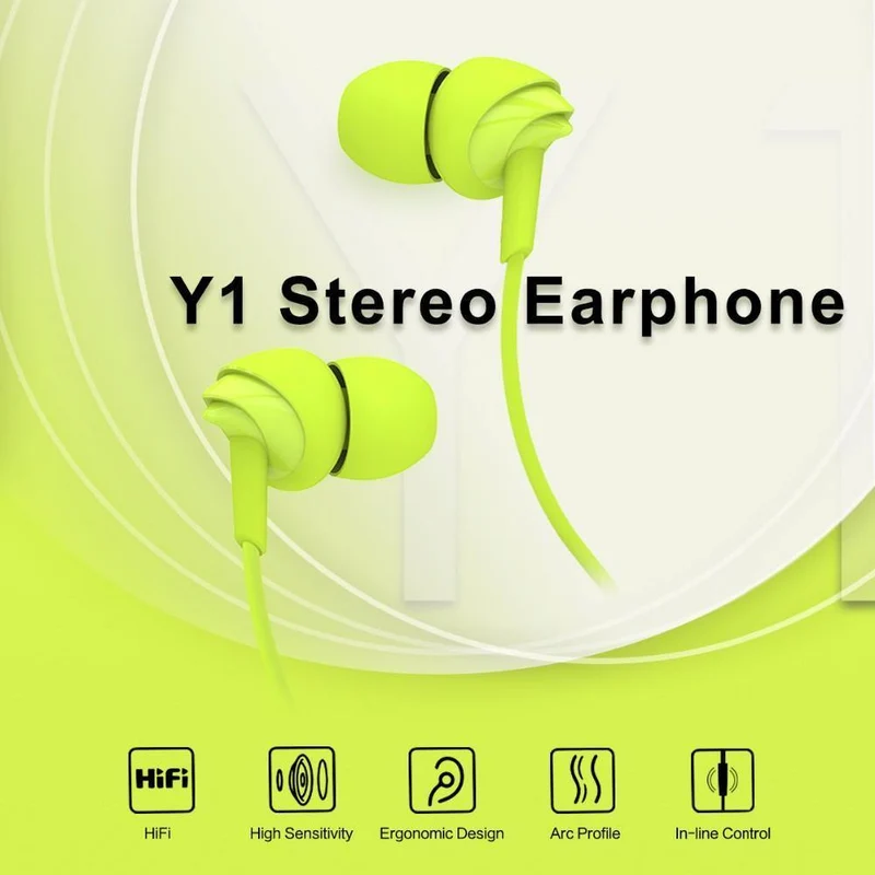 ROCK Y1 Kabelgebundener Stereo-Ohrhörer für Xiao mi mit 3.5-mm-Buchse Ohrhörer In-Ear-Ohrhörer Super Clear Noise Cancelling Mikrofon für iPhone