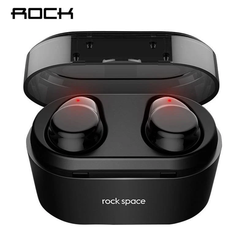 ROCK Mini TWS Wahre Drahtlose Bluetooth-Kopfhörer Stereo Sport Headset Mit Lade Box Mic Ohrhörer Für iPhone XS MAX Xiaomi