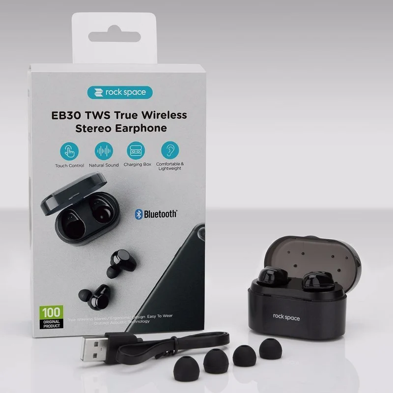 ROCK Mini TWS Wahre Drahtlose Bluetooth-Kopfhörer Stereo Sport Headset Mit Lade Box Mic Ohrhörer Für iPhone XS MAX Xiaomi
