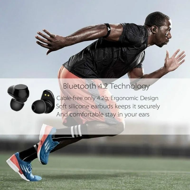 ROCK Mini TWS Wahre Drahtlose Bluetooth-Kopfhörer Stereo Sport Headset Mit Lade Box Mic Ohrhörer Für iPhone XS MAX Xiaomi