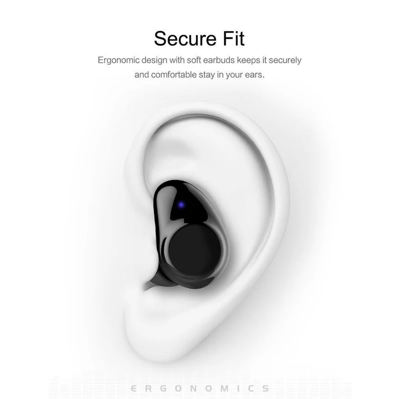 ROCK Mini TWS Wahre Drahtlose Bluetooth-Kopfhörer Stereo Sport Headset Mit Lade Box Mic Ohrhörer Für iPhone XS MAX Xiaomi