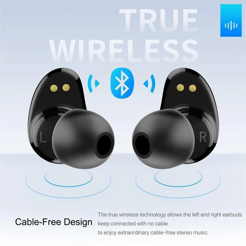 ROCK Mini TWS Wahre Drahtlose Bluetooth-Kopfhörer Stereo Sport Headset Mit Lade Box Mic Ohrhörer Für iPhone XS MAX Xiaomi