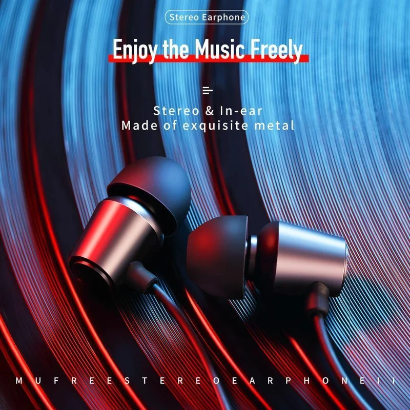 ROCK Bass Sound In-Ear Sport Ohrhörer mit Mikrofon 3.5mm Jack Musik Ohrhörer HiFi Stereo Sound Headset für iphone Samsung Xiaomi