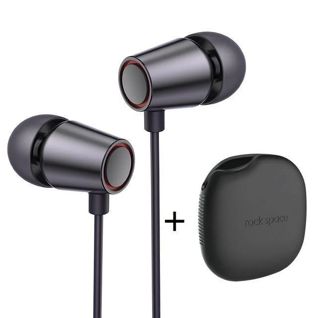 ROCK Bass Sound In-Ear Sport Ohrhörer mit Mikrofon 3.5mm Jack Musik Ohrhörer HiFi Stereo Sound Headset für iphone Samsung Xiaomi