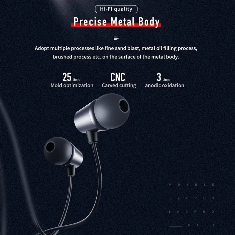 ROCK Bass Sound In-Ear Sport Ohrhörer mit Mikrofon 3.5mm Jack Musik Ohrhörer HiFi Stereo Sound Headset für iphone Samsung Xiaomi