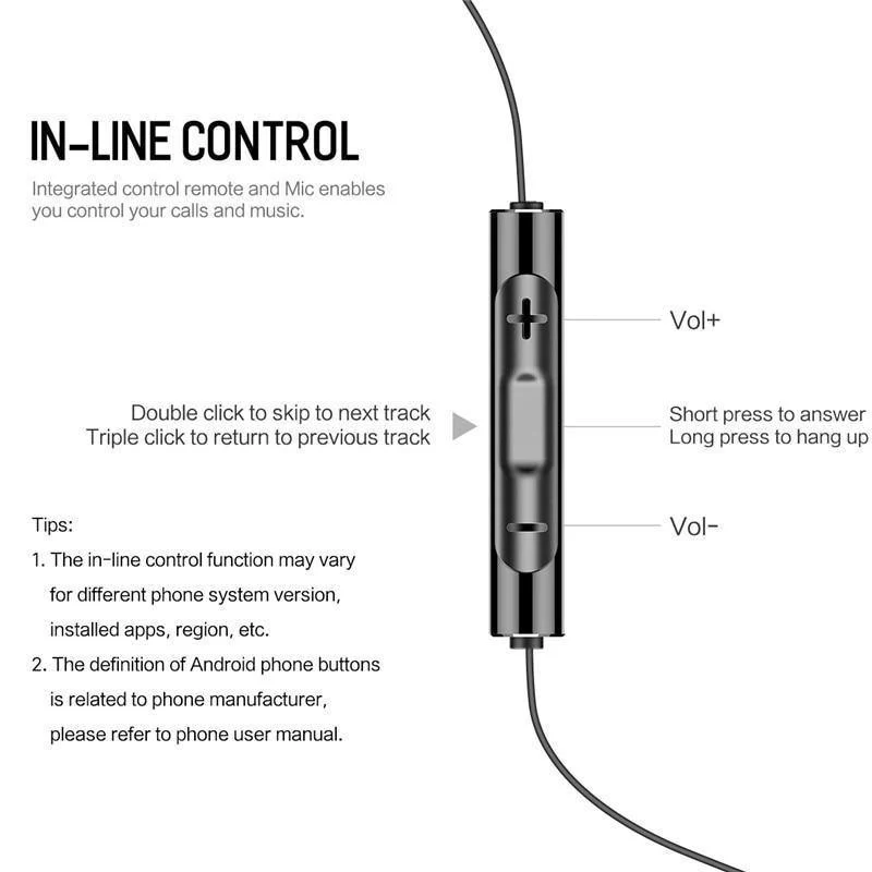Rock In-Ear-Kopfhörer mit Mikrofon für Xiaomi Huawei 3.5 mm Metall-Kopfhörer Super Bass Headset mit Mikrofon-Ohrhörern