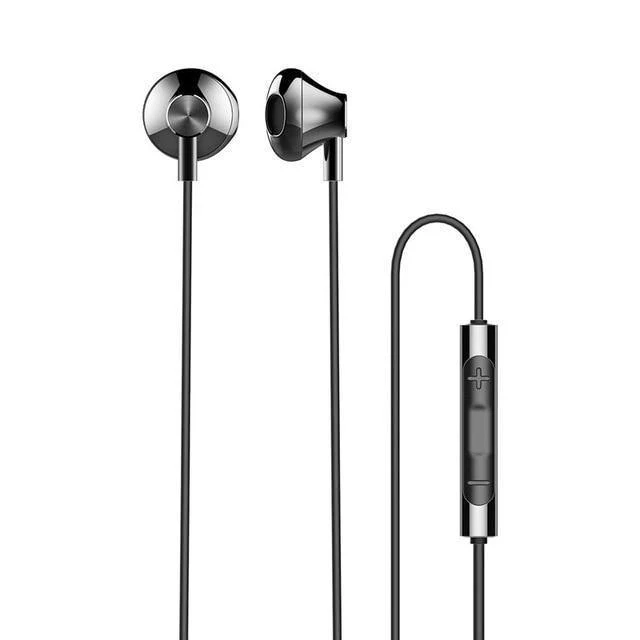 Rock In-Ear-Kopfhörer mit Mikrofon für Xiaomi Huawei 3.5 mm Metall-Kopfhörer Super Bass Headset mit Mikrofon-Ohrhörern