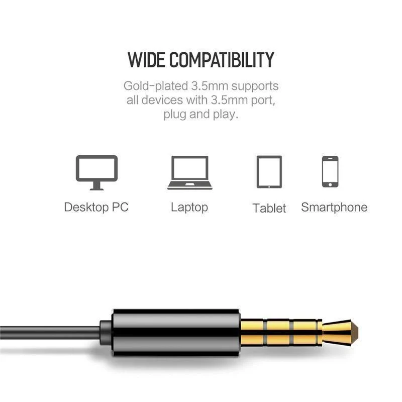 Rock In-Ear-Kopfhörer mit Mikrofon für Xiaomi Huawei 3.5 mm Metall-Kopfhörer Super Bass Headset mit Mikrofon-Ohrhörern