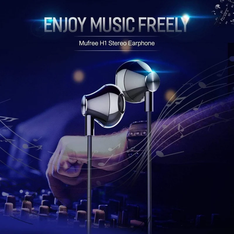 Rock In-Ear-Kopfhörer mit Mikrofon für Xiaomi Huawei 3.5 mm Metall-Kopfhörer Super Bass Headset mit Mikrofon-Ohrhörern